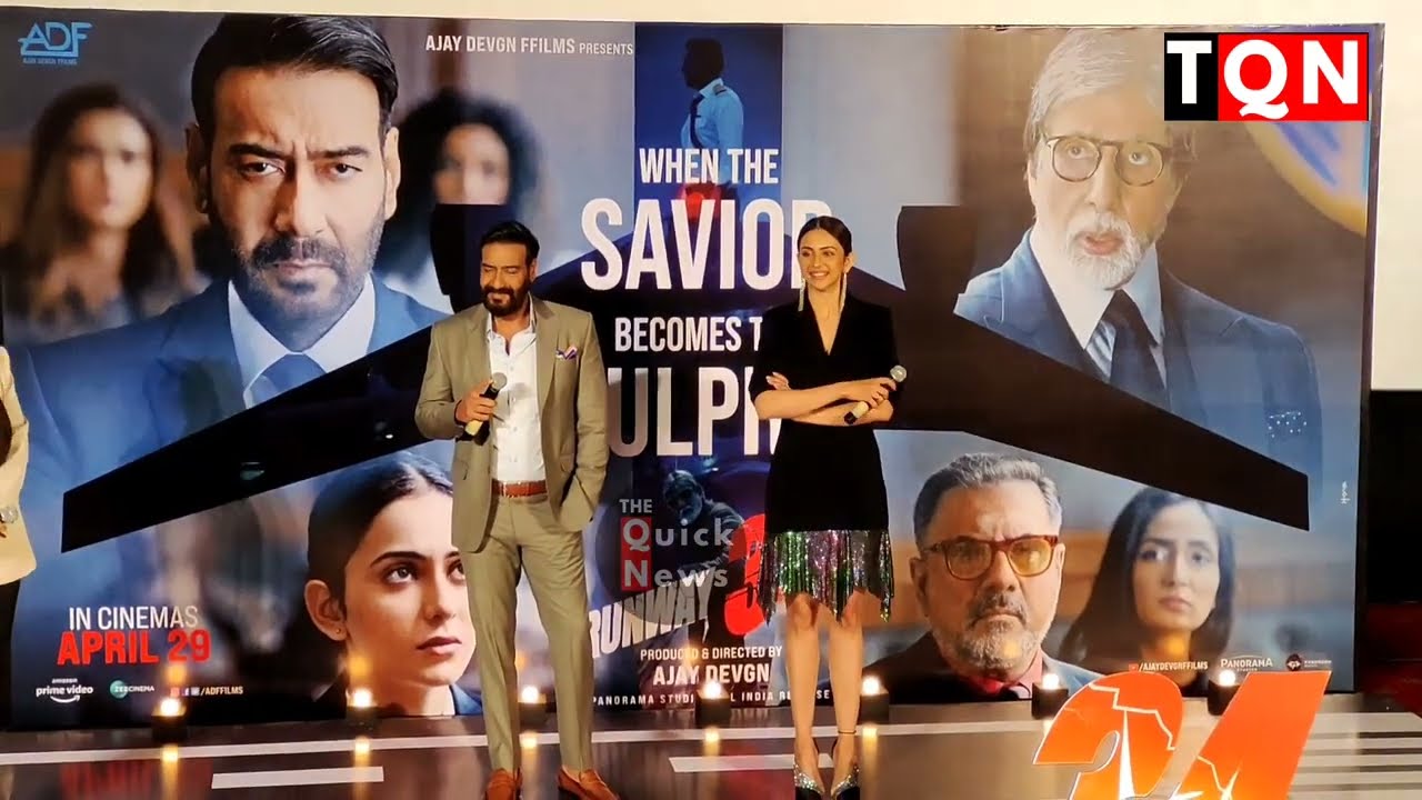 Ajay devgn Praises CARRYMINATI During Runway 34 Press Conference in Delhi | Rakul Preet, Ajey Nagar
