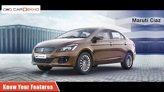 Know Your Maruti Suzuki Ciaz | Review of Features | CarDekho.com screenshot 4