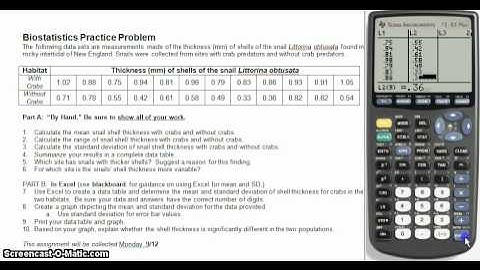 Calculating Mean and Standard Deviation with TI-83