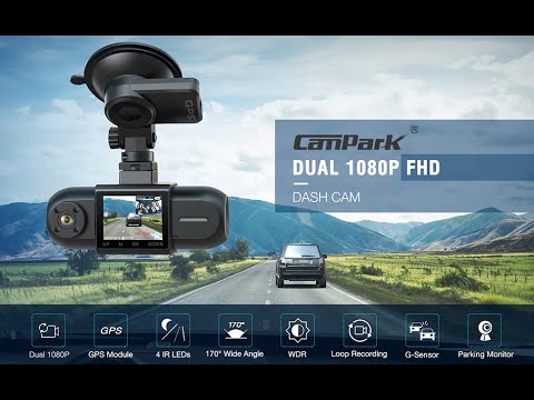 Campark DC35 Dual 1080P Dash Cam w/GPS, Front and Inside Car Camera w/ –  Campark - Focus on Cameras