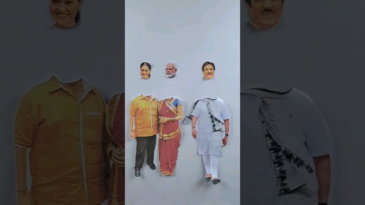 Jethalal ❤️😎 Narendra Modi 💜😍 Daya bhabhi wrong head challenge 🔥😜 