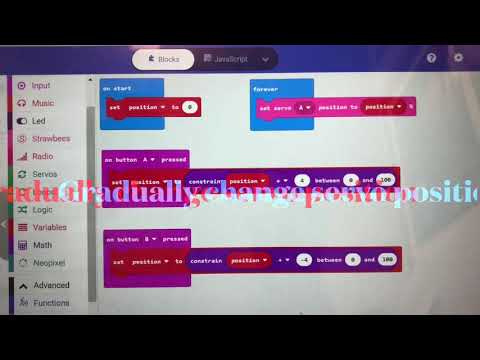 Strawbees Microbit Crane with SAM Labs LEDs