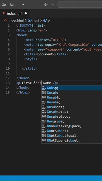 #Create Space In Text Letter Using Html #coding #viralshorts # ...