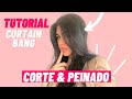 Cómo cortar tu flequillo estilo CURTAIN BANG - MEGA FÁCIL