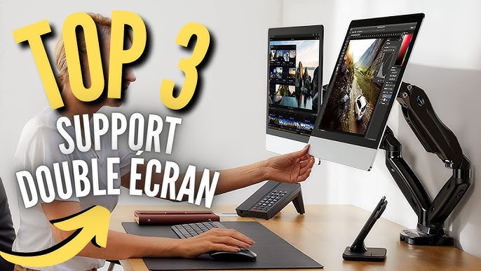 WORLDLIFT Support 2 écrans, Double Support Ecran PC pour 13- 32