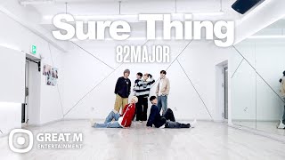 82MAJOR(에이티투메이저) 'Sure Thing' LIVE Dance Practice Resimi