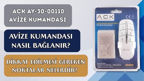 Ergin Altınöz - ACK AY-30-00110 Avize Kumandası Nasıl bağlantı kurulur ? ve Nasıl kullanılır ?
