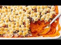 How To Make Sweet Potato Casserole With Marshmallows AND Pecans | Delish Insanely Easy