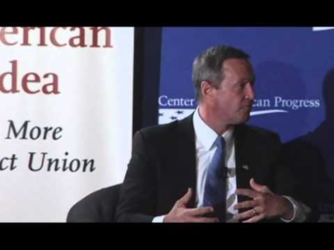 Gov. Martin O'Malley and John Podesta at CAP's Ame...