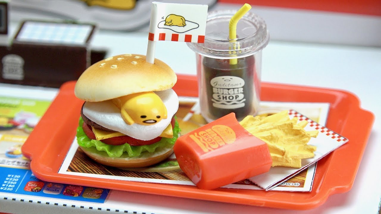 リーメント ぐでたまバーガーショップ サンリオ Re Ment Sanrio Gudetama Burger Shop Youtube