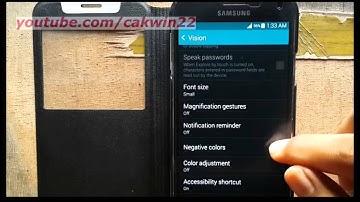 Samsung Galaxy S5 : How to turn on off negative colors (Android Phone)