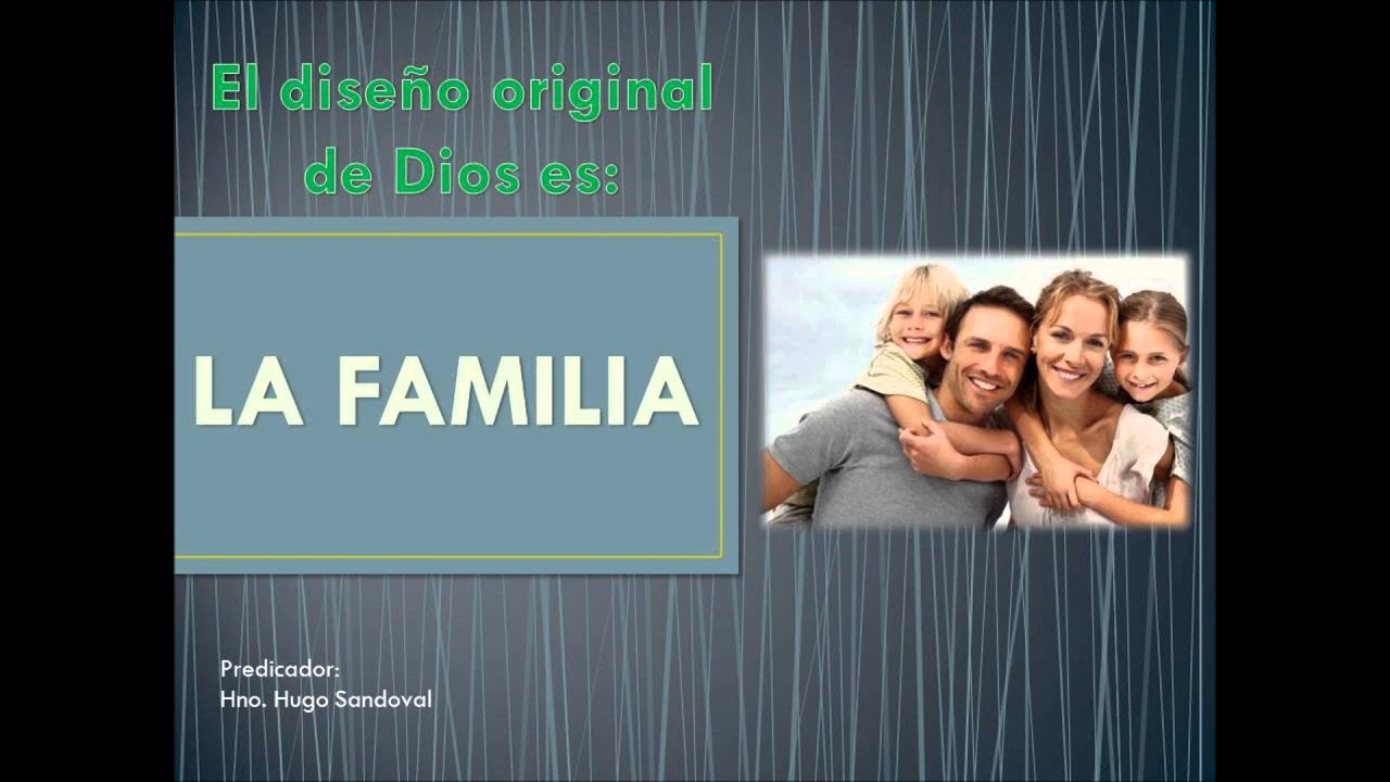 EL DISEÑO ORIGINAL DE DIOS ES