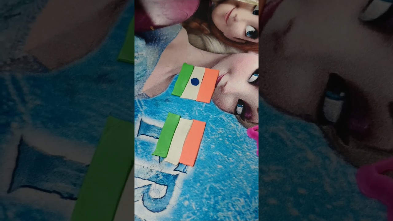DIY clay art#Tiranga#DIY#short#trending#viral#YouTube 🧡🤍💚