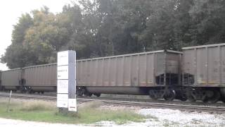 CSX empty hopper train in Roebuck, SC