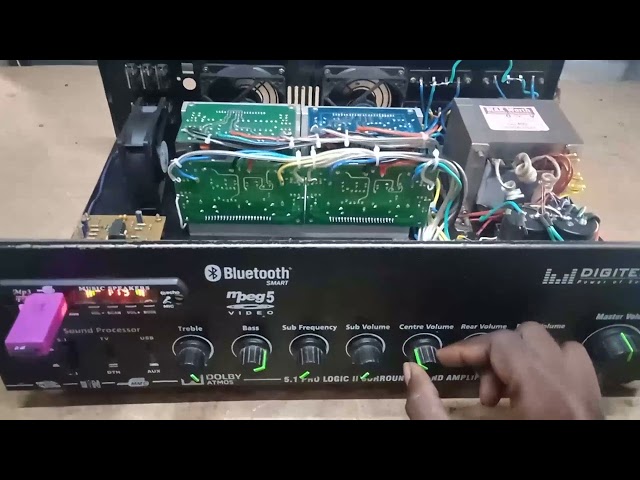 7.1 Amplifier Assembling New Model | Surround Sound with bass boosted Using Amplifier Tamil class=