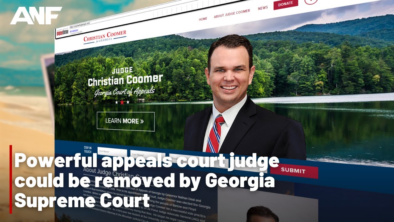 Judge Christian Coomer could be removed by Supreme Court of Georgia