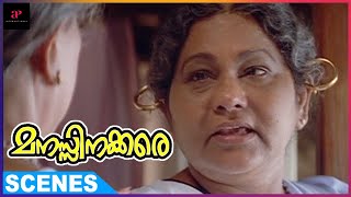 Sheela Is Visited By KPAC Lalitha | Manassinakkare Malayalam Movie Scenes | Jayaram | Nayanthara