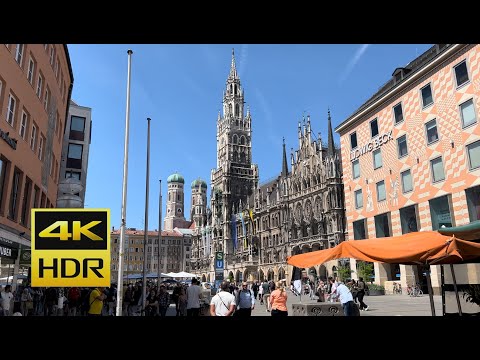 ⭐️[4K HDR 60fps] Munich City Center POV Walk 2022