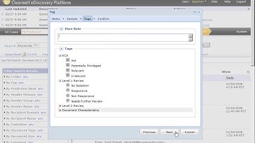Clearwell eDiscovery 7 1 2 Bulk Tagging Demo