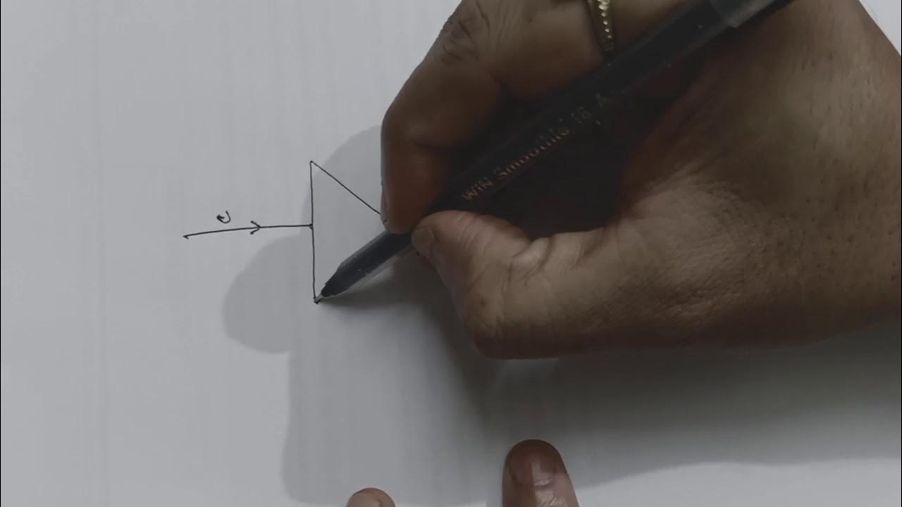 Determination of refractive index of the material of a prism using