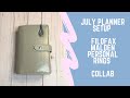 JULY PLANNER SETUP | Filofax Malden Personal Rings | Collab