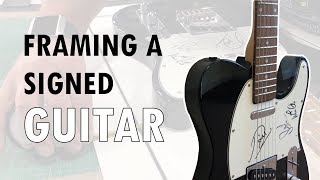 Framing a signed Beegee's Guitar