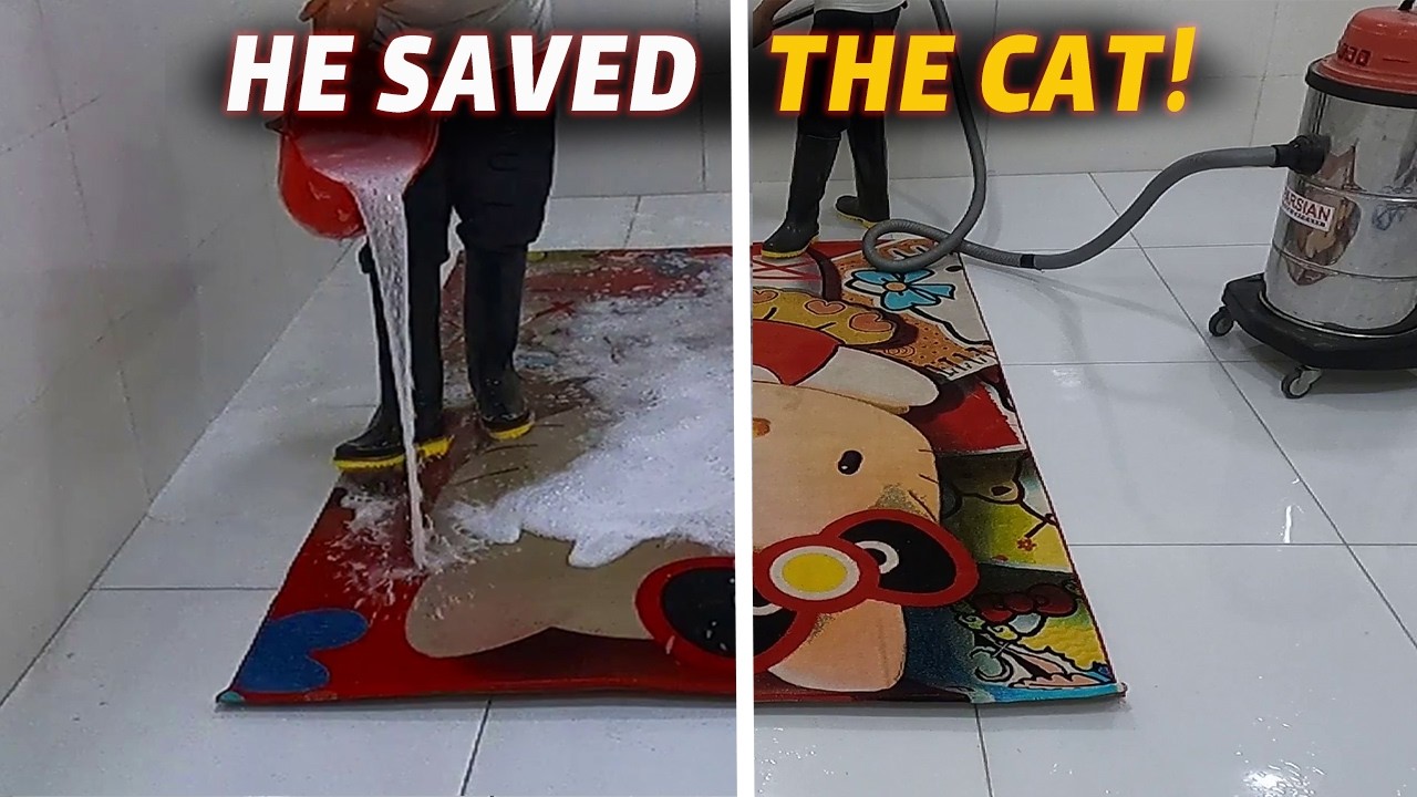 От «бедной кошечки» до «милой кошечки»: экстремальная реставрация ковра.