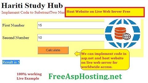 Easily Host Asp.Net Website on Live Web Server Free of Cost | Hindi | Free Online Learning Classes