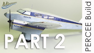 PART 2 - Microaces Percee Twin engine micro build video...Fuselage Frame