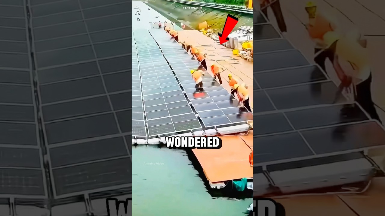 Why Chinese Are Spreading Solar Pannel In Sea #shorts