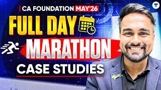 Case Studies Full Day Marathon | CA Foundation May 2026 | Business Laws | CA CS Shantam Gupta