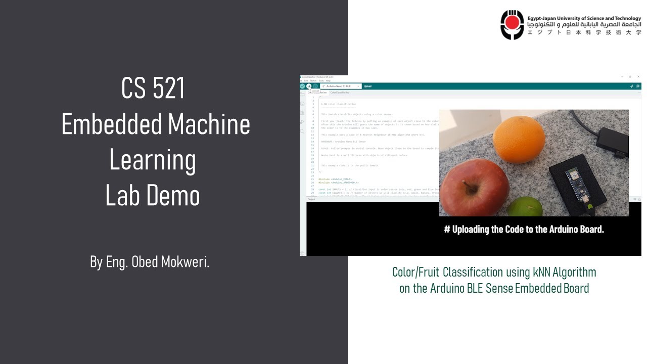 Fruit Classification in Arduino Using the KNN Algorithm - YouTube
