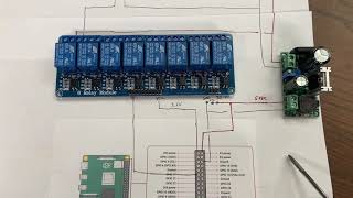 Raspberry Pi 8 channel relay with voltage converter OpenSprinkler