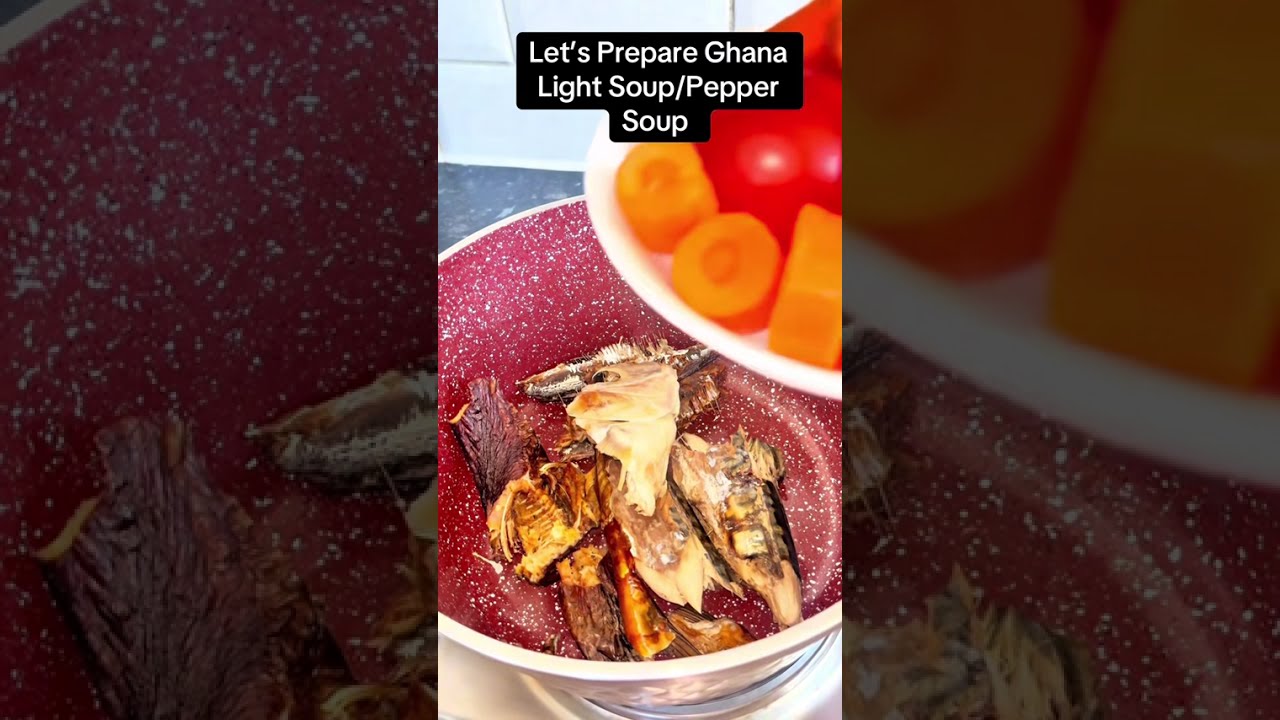 Как приготовить легкий суп/перечный суп по-гански. 