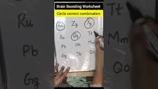 Brain boosting worksheet /age 4+/alphabet Recognition