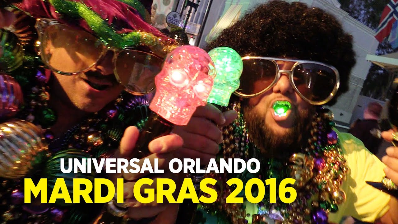 Partying hard at Universal Orlando Mardi Gras 2016