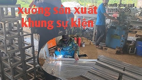 xưởng sản xuất phụ kiệnngành cưới hỏi . khung bạt phông rèm #khungrap #cuoihoi
