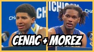 Chris Cenac + Morez Johnson on their Warriors pre-Draft workouts and “interrogation” 😅