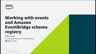 Working with events and Amazon EventBridge schema registry | Amazon Web Services screenshot 2