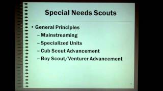 Working w/ Scouts w/ Autism Spectrum Disorders - Part 1 of 4.mp4