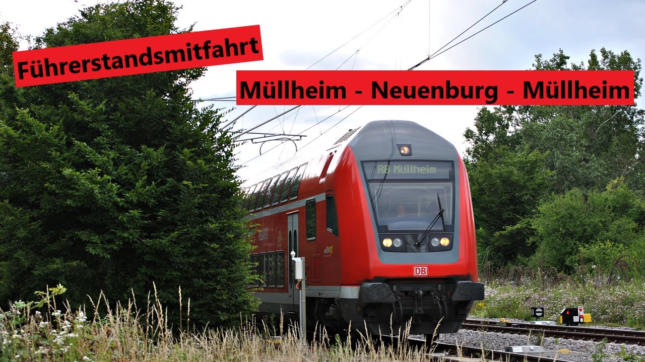 Führerstandsmitfahrt von Müllheim nach Neuenburg und zurück...