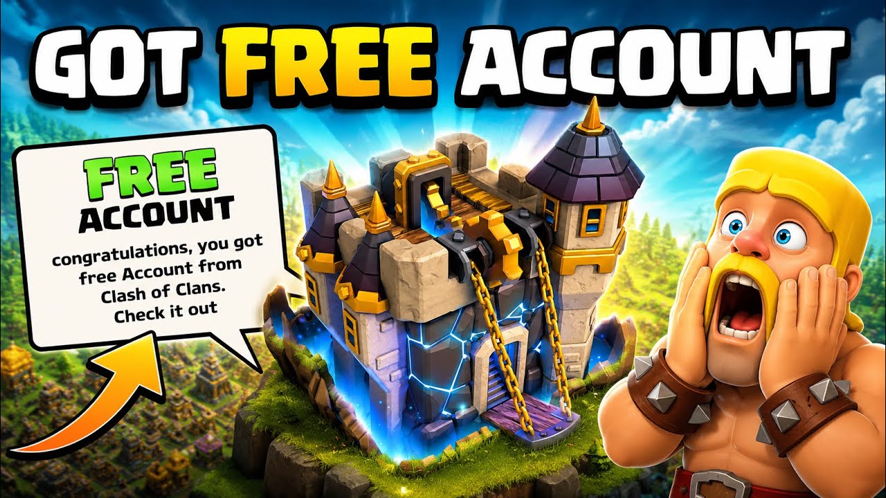 How I Got Free Account in Clash Of Clans | Free Clash of Clans Account | July Update | Free Items