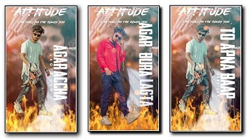 Agar Aacha Lagta Hun To Status || attitude status || Kinemaster | new trend | Jsr ka Londa