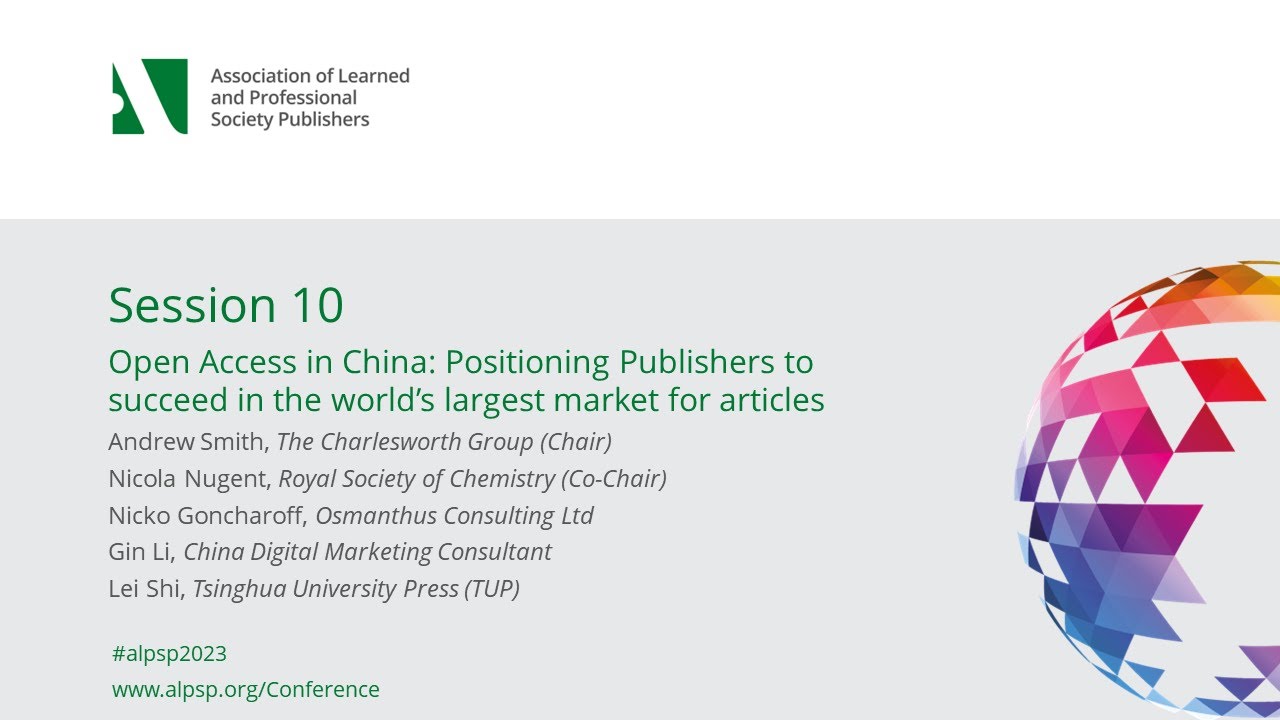 ALPSP Annual Conference and Awards 2023. Session 10