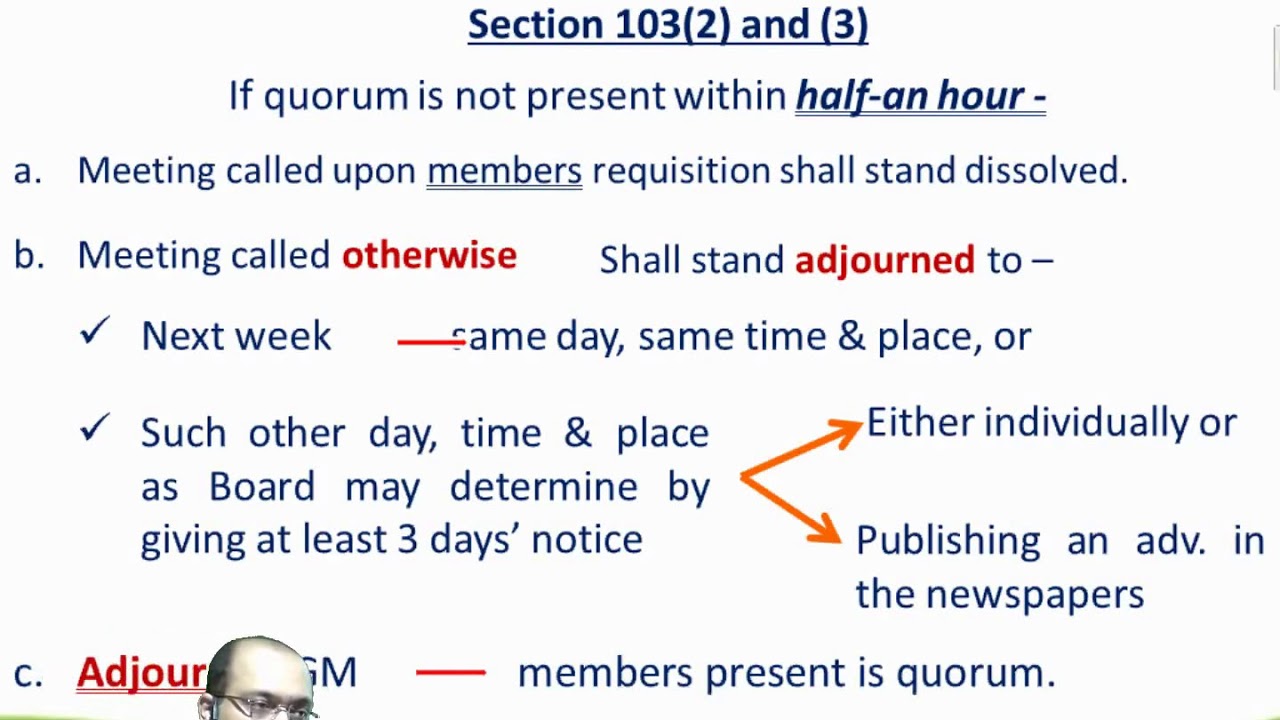Company Law 22 General Meeting (Part 3) YouTube