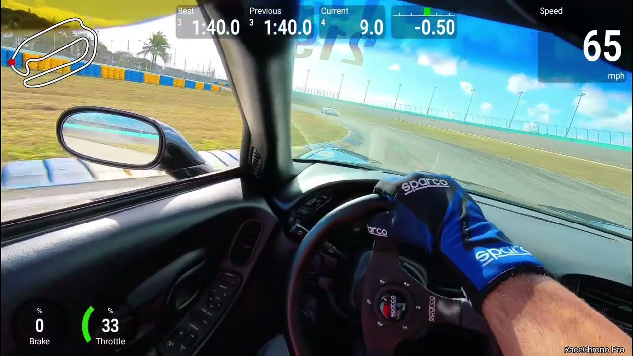 Homestead-Miami Speedway - C5 Z06 Helmet Cam + Data - Full Session