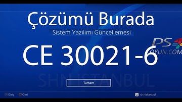 PS4 CE 30021-6  HATASI-PS4 UPDATE ERROR ÇÖZÜMÜ 5.05-6.72 HEN TÜRKÇE