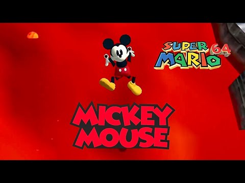 Mickey Mouse Falls in LAVA🔥in Super Mario 64