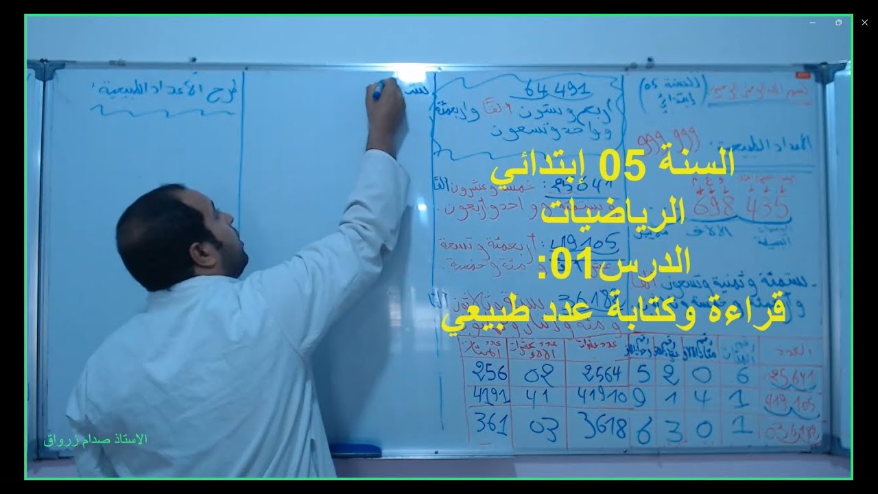 رياضيات السنة 05 إبتدائي