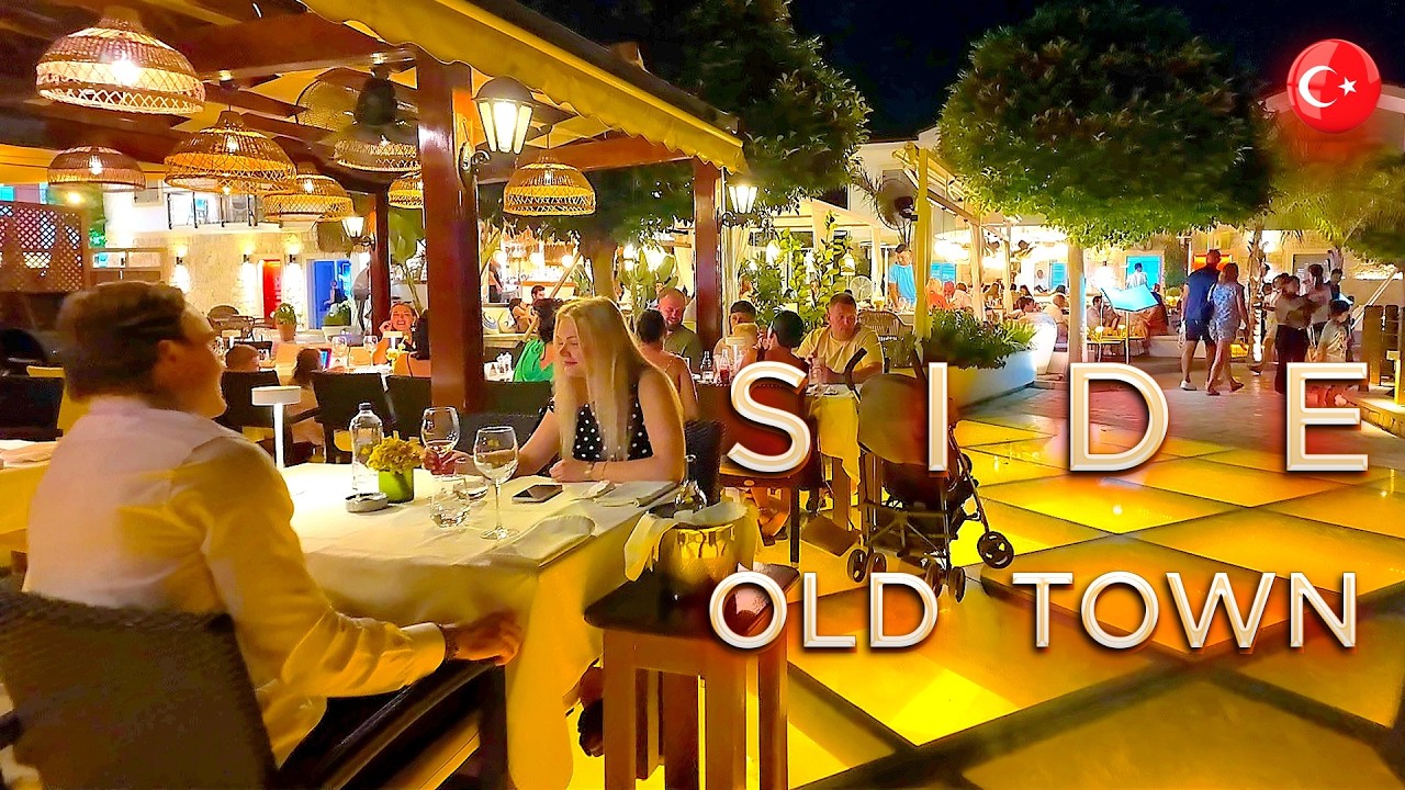 SIDE 📍 Old Town & SHOPPING Streets 🇹🇷 TÜRKIYE 4K Walking Tour #turkey #side #antalya